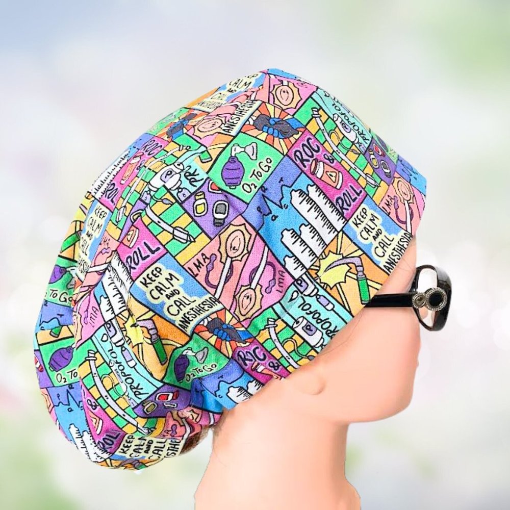 02 To Go EURO Surgical Cap| Scrub Cap| OR| RN| CNA|
